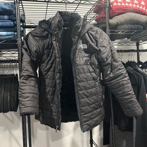 Reversible Girls North Face Puffer Jacket